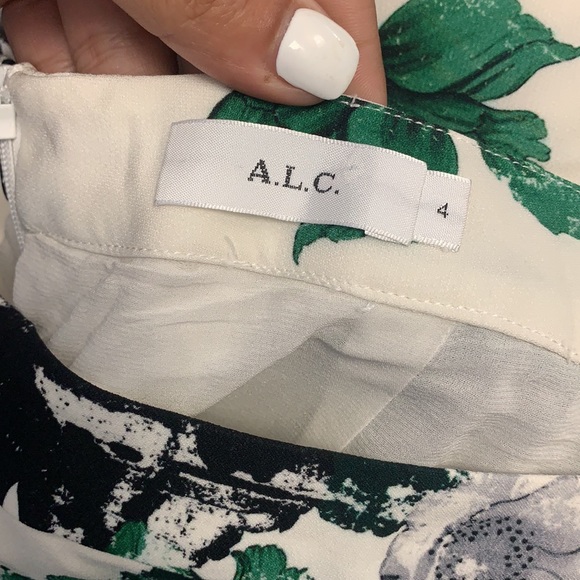 A.L.C Bell long floral print pencil skirt - Picture 4 of 8